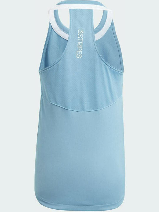 Adidas Kids Blouse Sleeveless Light Blue Club Tennis