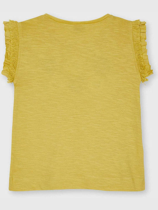 Mayoral Kids Blouse Short Sleeve Yellow