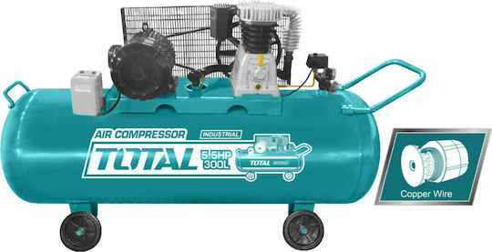 Total Three-Phase Air Compressors with Power 5.5hp and Airtank 300lt TC1553002