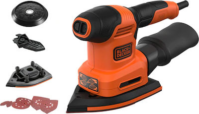 Black & Decker Electric Multi-Sander 200W with Speed Control and with Suction System