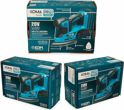 EDM Grupo Edm Solo Battery Powered Multi-Sander 20V with Suction System 08753