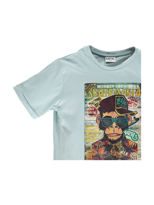 Mek Kids T-shirt Light Blue Skatemania