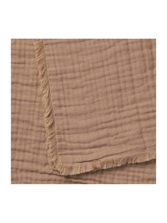 Elodie Details Soft Πάνα Αγκαλιάς Πικέ Καφέ 75x100εκ.