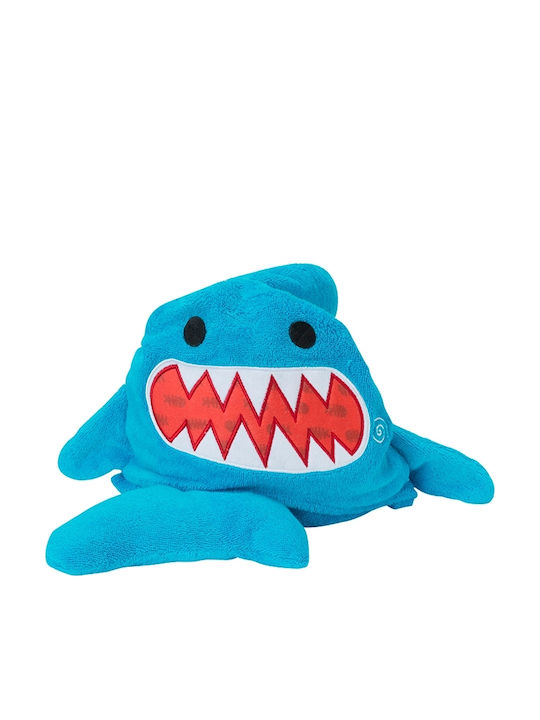 Zoocchini Βρεφική Κάπα-Μπουρνούζι με Κουκούλα Sherman The Shark Γαλάζια 127x55εκ.