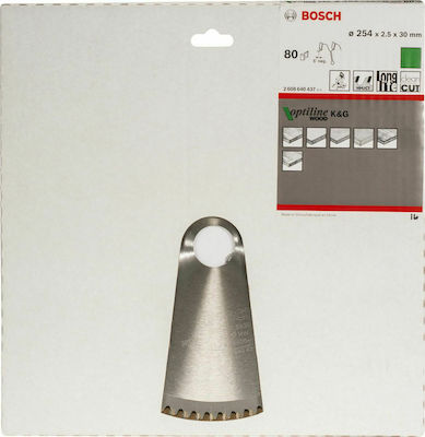 Bosch OP WO B Disc de tăiere Lemn 254mm 1buc