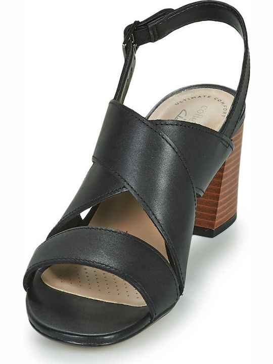 Jocelynne Bao Leder Sandalen Anatomisch Schwarz