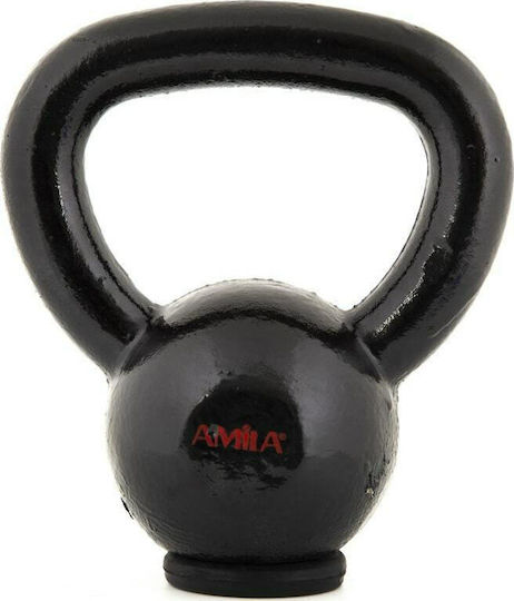 AMILA Kettlebell Enamel 4kg Black