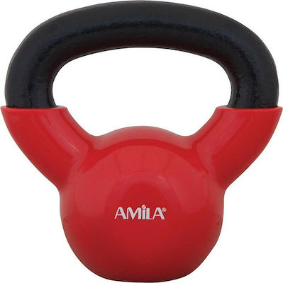 Amila Red Vinyl Kettlebell 4kg