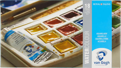 Royal Talens Van Gogh Set of Watercolours Multicolored with Brush 18pcs 20808618