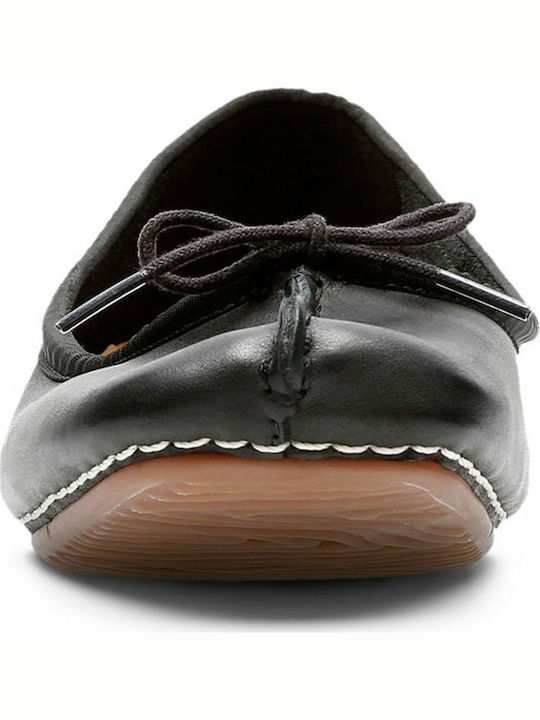 Anatomic Leather Ballerinas Frecle Ice Black