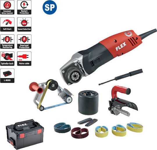 Flex BSE 14-3 Inox Set Σατινιέρα 1400W με Ρύθμιση Ταχύτητας