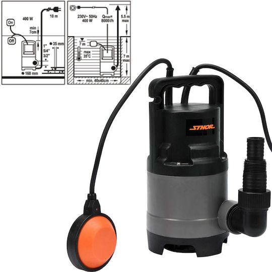 Sthor 11500LT/H Single-phase Pump Waste Water / Sewage 0.8hp 79783