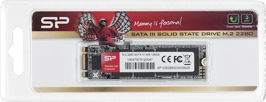 Silicon Power A55 SSD 128GB M.2 Type with SATA III Connection