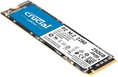 Crucial P2 SSD 250GB τύπου M.2 με σύνδεση PCI Express 3.0 CT250P2SSD8