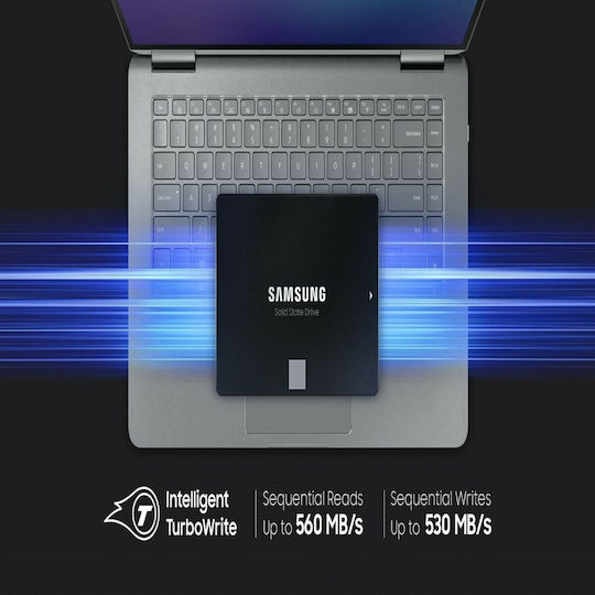 Samsung 870 Evo SSD 250GB Тип 2.5'' със Свързване SATA III MZ-77E250B/EU