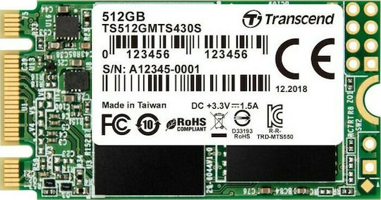 Transcend 430S SSD 512GB M.2 SATA III