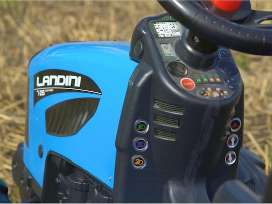 Kids Foot-to-Floor Ride On Tractor with Trailer & Pedal Landini Serie 7 Blue