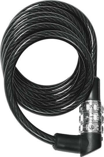Abus 1150/120 Κλειδαριά Ποδηλάτου Κουλούρα με Συνδυασμό Μαύρη