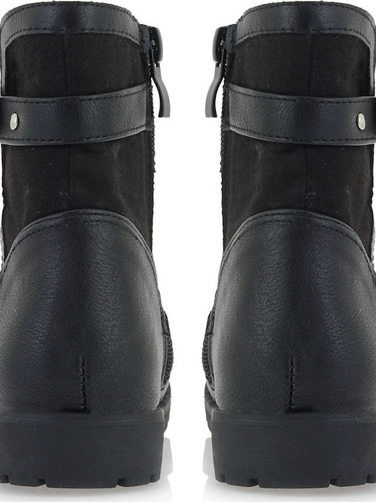 Kids Boots with Zipper Black