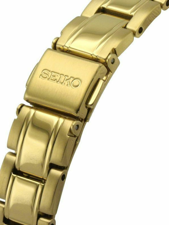 Seiko Damen Uhr mit Gold Metallarmband