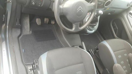 Petex Set of Front and Rear Mats 4pcs for Peugeot Partner Citroen Berlingo 2008+ Black