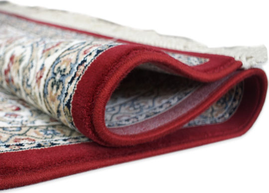 Bekas Carpets Da Vincie Bedroom Rugs Set Red Beige 3pcs