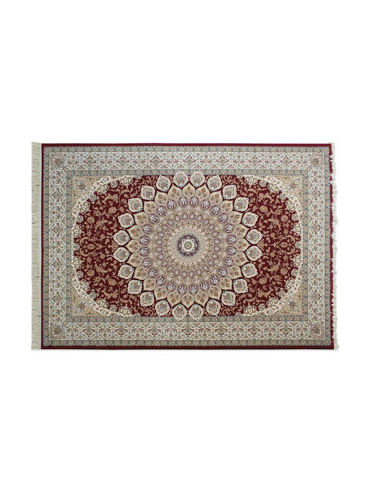 Bekas Carpets Da Vincie Bedroom Rugs Set Red Beige 3pcs
