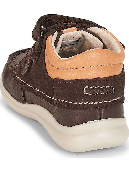 Cloud Tuktu T Kids Sneakers High Anatomic with Scratch Brown