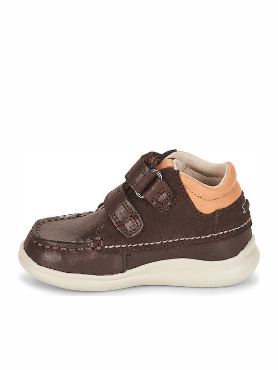 Cloud Tuktu T Kids Sneakers High Anatomic with Scratch Brown