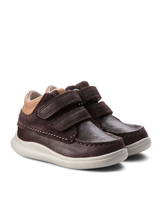 Cloud Tuktu T Kids Sneakers High Anatomic with Scratch Brown