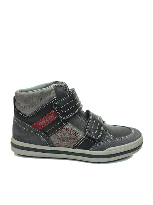 Geox Kids Sneakers High Anatomic with Scratch Gray