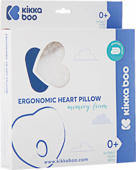 Kikka Boo Βρεφικό Μαξιλάρι Πλαγιοκεφαλίας Memory Foam Ergonomic Heart Grey Velvet 22x21εκ. Kikka Boo Βρεφικό Μαξιλάρι Πλαγιοκεφαλίας Memory Foam Ergonomic Heart Grey Velvet 22x21εκ.