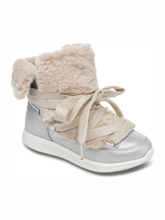 Pepe Jeans Kids Snow Boots with Lace Beige