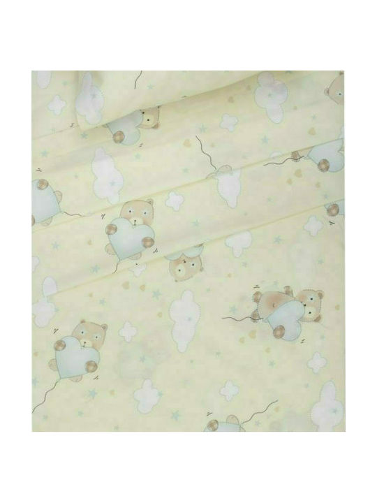 Viopros Baby Duvet Cover Set With Pillowcase Έβαν Yellow 120x160cm