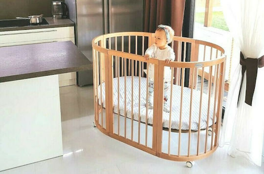 IngVart Трансформираща Люлка Smart Oval Oak с Колелца