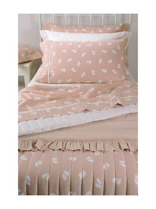 Down Town Home Cotton Baby Quilt 688 95x145cm Pink