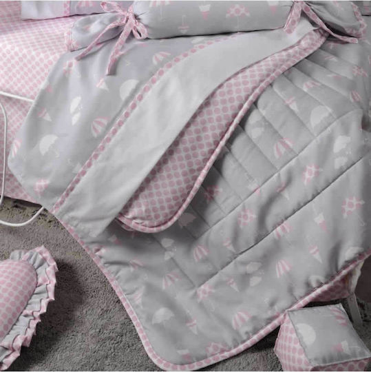 Down Town Home 690 Pătură pentru bebeluși Bumbac Roz 95x145cm
