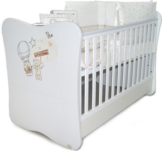 Santa Bebe Polymorphic Baby Crib Amabile White