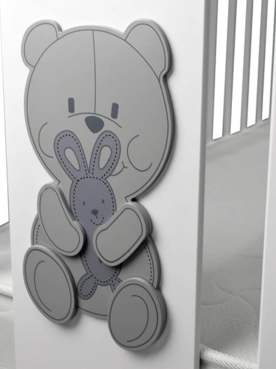 Bebe Stars Κούνια Polar White για Στρώμα 60x130cm