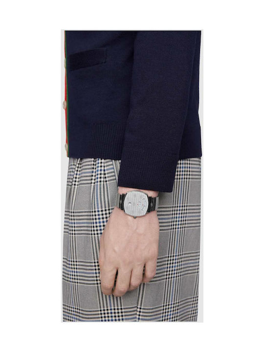 Gucci Grip Ceas Baterie cu Argint Brățară metalică