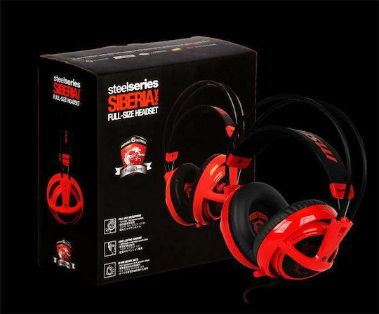 MSI Siberia V2 Надушници Геймърски слушалки с връзка 3,5 мм Червен