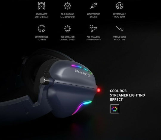 Havit H2019U Надушници Геймърски слушалки с връзка USB Черен