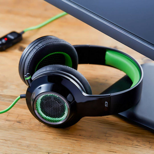 Edifier G4 Over Ear Gaming Headset with Connection USB Black/Green