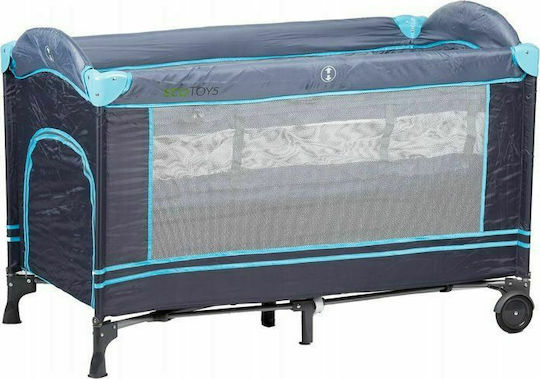 Ecotoys Laufstall mit Matratze Hellblau 126x66cm