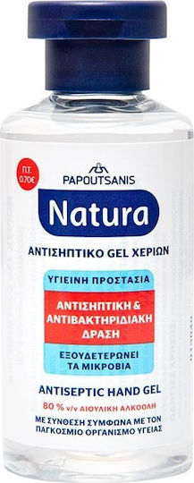 Papoutsanis Natura Antiseptic Hand Gel 80ml Natural