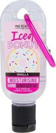 Mad Beauty Clip & Clean Antiseptic Hand Gel 30ml Vanilla