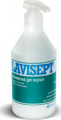 Lavipharm Lavisept Antiseptic Hand Gel with Pump 500ml Natural