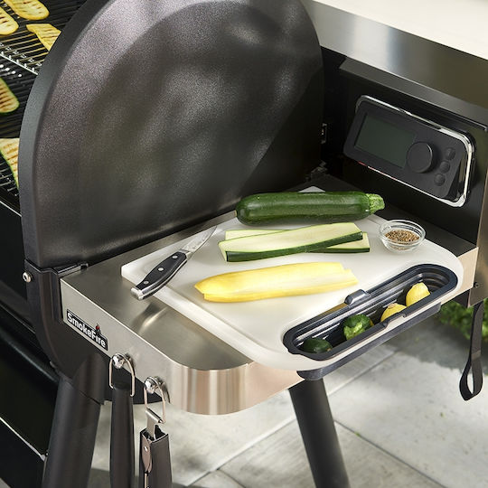 Weber Grillzubehör Schneidefläche und Sammlung von Abfällen