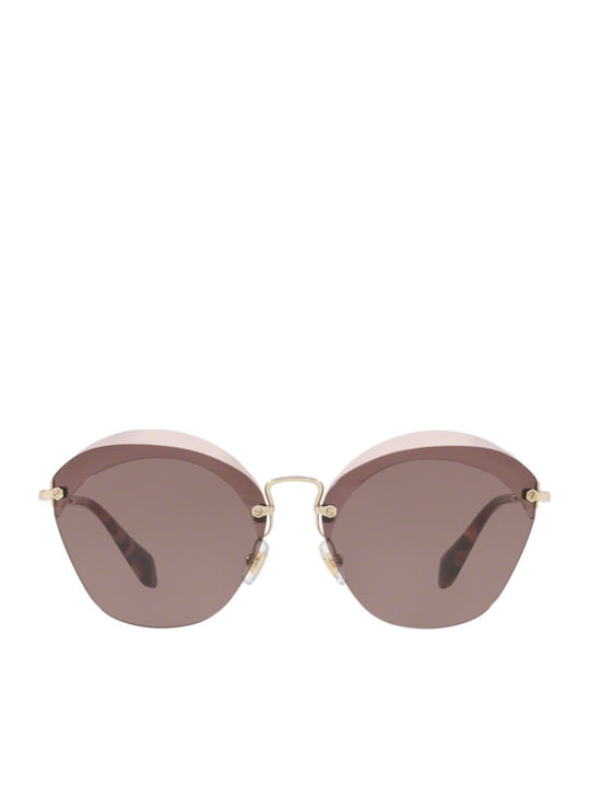 Miu Miu Sonnenbrillen Lila mit Metall Gestell Miu Miu Sonnenbrillen Lila mit Metall Gestell