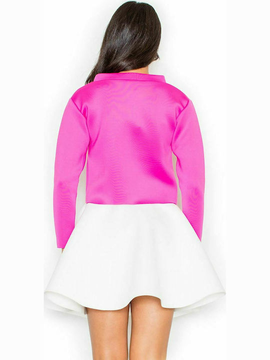 Figl M341 Winter Women's Blouse Long Sleeve Fuchsia 44181